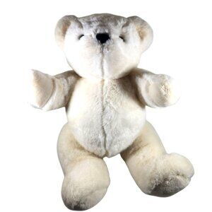 Ralph Lauren White Plush Teddy Bear stuffed animal Collectible Soft Toy 90s